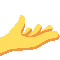 Palm Up Hand emoji on Twitter